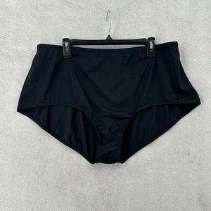 Maxine of Hollywood Swimwear Swim Bikini‎ Bottoms Womens Size 24W Black